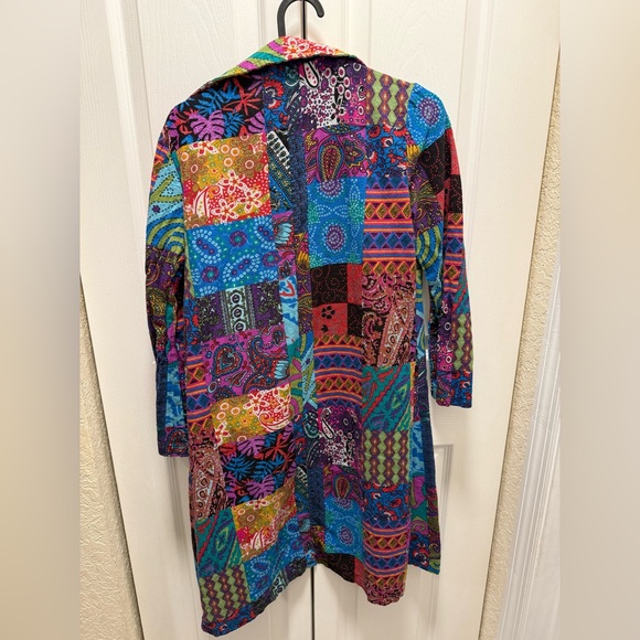 Colorful boho hippie cover up/kimono - Picture 4 of 5